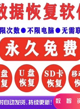 数据恢复软件电脑硬盘sd卡U盘误删除格式化恢复视频照片文件恢复