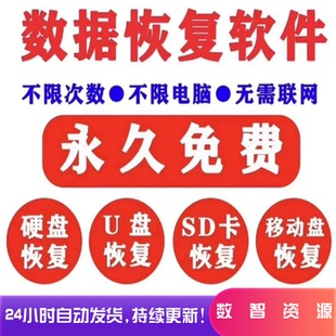 数据恢复软件电脑硬盘sd卡U盘误删除格式化恢复视频照片文件恢复