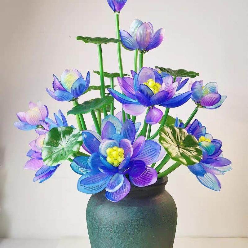 新品好运莲莲材料包渐变色手工串珠家居饰品摆件不含花瓶自己做,金属材料及制品,金属加工件/五金加工件,淘宝优惠券,粉丝福利购,淘宝优惠卷