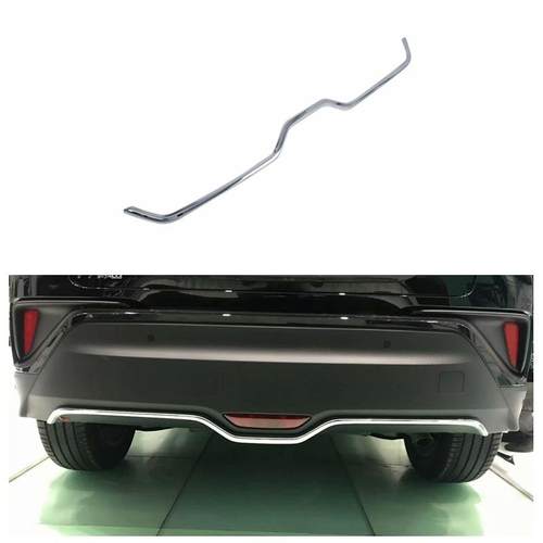 适用丰田18CHR后杠饰条保险杠护角奕泽后杠防撞改装电镀亮面M