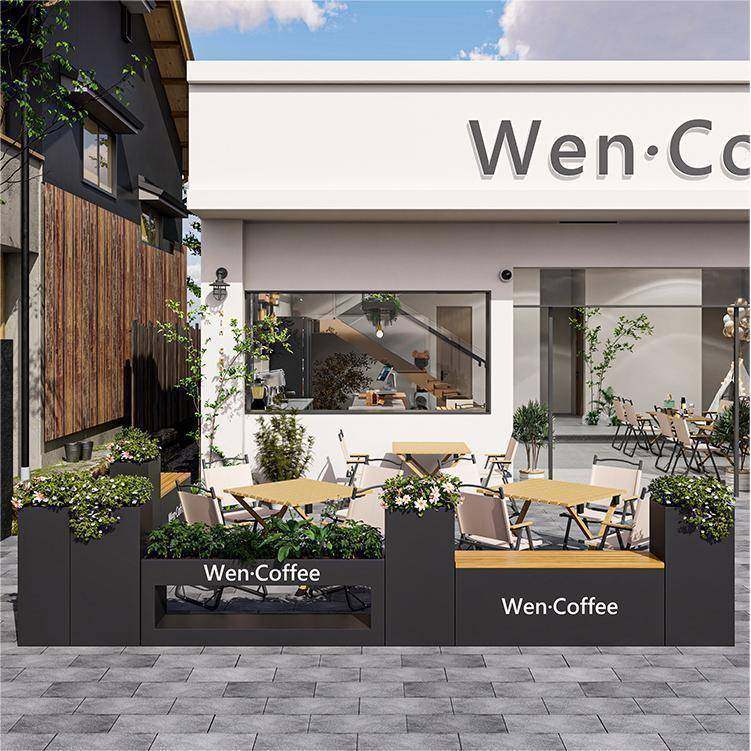 户外铁艺种植花箱商业街广场花槽坐凳组合售楼部外摆花坛隔断,清洗/食品/商业设备,风口/风叶/风机配件,淘宝优惠券,粉丝福利购,淘宝优惠卷