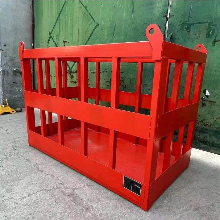 吊车吊篮吊框高空作业篮 站人工作筐钢丝绳吊装篮起重机用吊车框