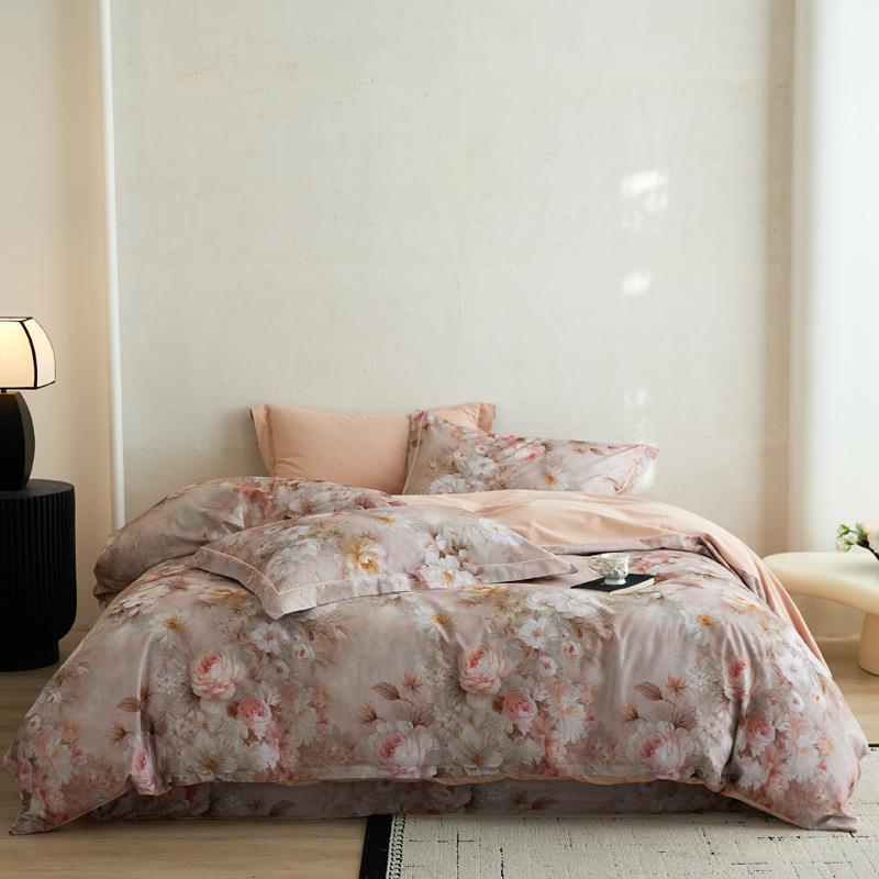 2026新款秋冬加厚全棉纯棉云感数码印花磨毛四件套床单床笠床品
