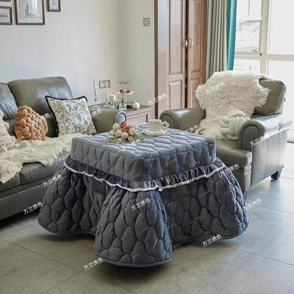 新款电炉罩烤火罩加厚双面绒烤火桌子罩套冬季正方形取暖茶几桌布,居家布艺,微波炉罩,淘宝优惠券,粉丝福利购,淘宝优惠卷