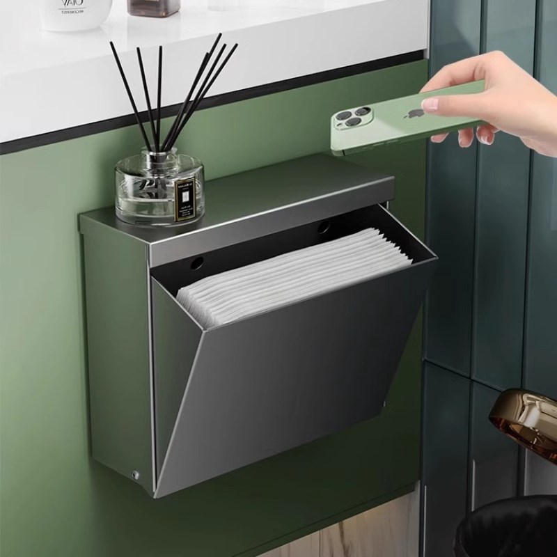 卫生间卫生纸厕h纸盒草纸盒防水厕纸放置盒置物架厕所纸巾盒壁挂