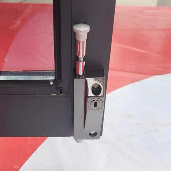 有框防盗旋转门锁插销锁双门自动插销锁地锁玻璃门锁落地插锁明装