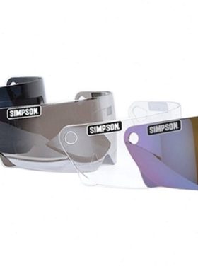美国进口simpson辛普森M30 BANDIT头盔镜片 电镀黑色挡风玻璃原厂