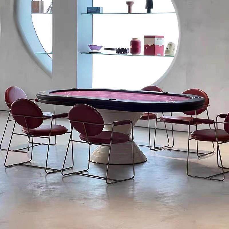 高端德州扑克桌多人德扑竞技桌面筹码棋牌室会所豪宅娱乐德州桌子