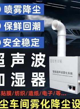 工业用加湿器大雾量车间喷雾保鲜汽车美容贴膜超声波雾化降尘设备