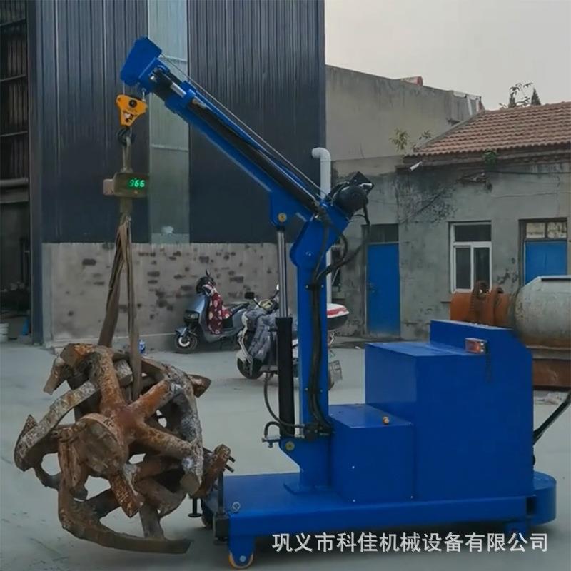 全自动液压吊机1吨2吨小型家用随车载移动绞盘提升机单臂吊