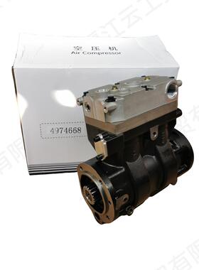 适用康明斯ISM11发动机双缸打气泵总成陕汽德龙空气压缩机4974668