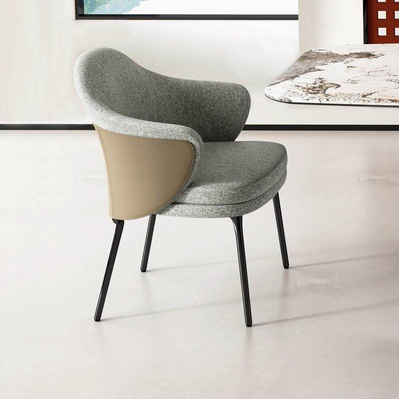 售楼部轻奢洽谈椅现代简约单人带扶手靠背椅餐厅时尚创意棉麻椅子,特色手工艺,其他特色工艺品,淘宝优惠券,粉丝福利购,淘宝优惠卷