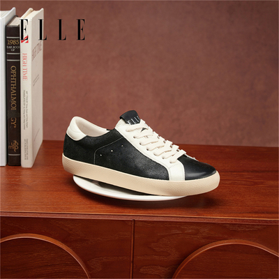 ELLE厚底板鞋女运动鞋阿甘德训鞋