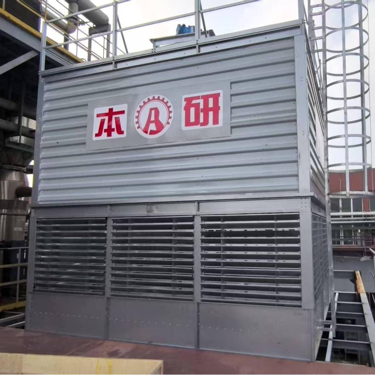 本研开式方形逆流半钢冷却塔镀镁铝锌钢钢板底盘结构件换热