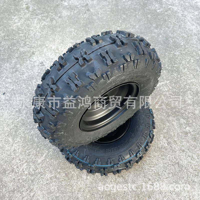 改装电动四轮单座卡丁车配件13X5.00-6寸蝴蝶越野轮胎真空铁