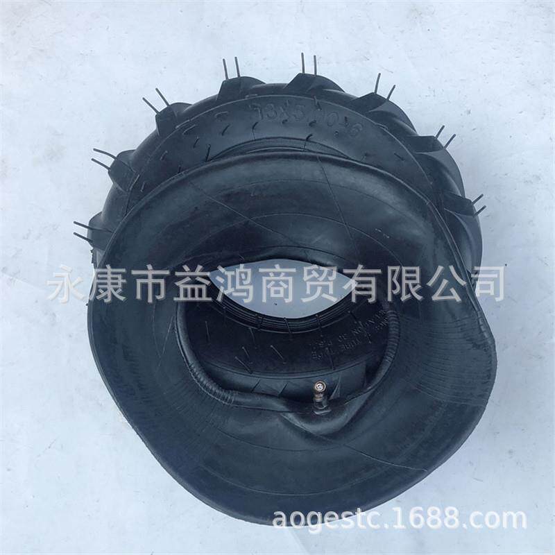 微耕机农耕机扫雪机改装 13X5.00-6轮胎轮毂水田外胎内胎越