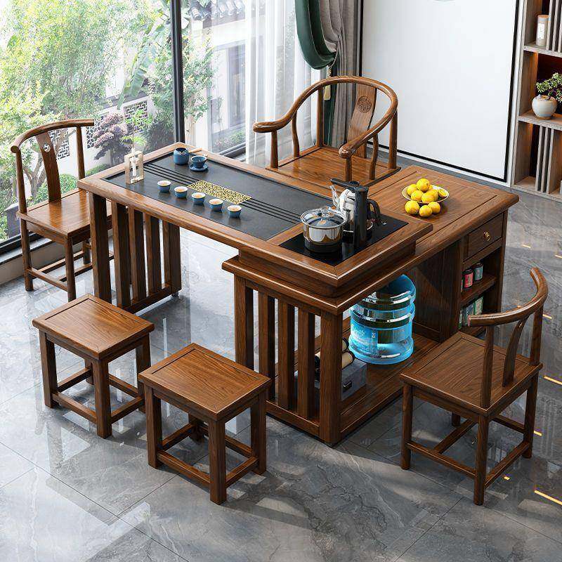 中式实木旋转家用茶桌阳台移动小户型茶台泡茶一体桌椅茶几组合,3C数码配件,其它配件,淘宝优惠券,粉丝福利购,淘宝优惠卷
