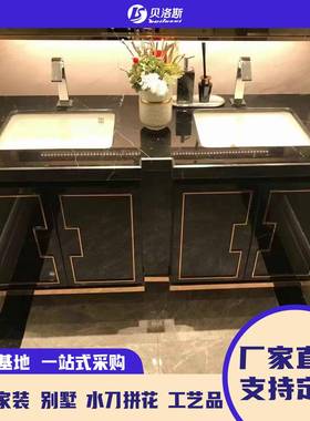 天然灰色大理石黑白根石材底座桌面餐桌踢脚线吧台墙身洗手台岛台