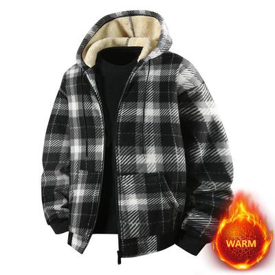 Men's Best Selling Fleece Lined Hooded Jacket Winter Warm