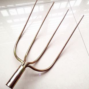 全钢草叉子泥翻地钢叉五股叉叉粪叉子四齿叉五齿子农用实心四股叉