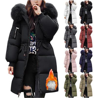 Winter Jackets for Women UK Quilted Down Long Lenght Puffer