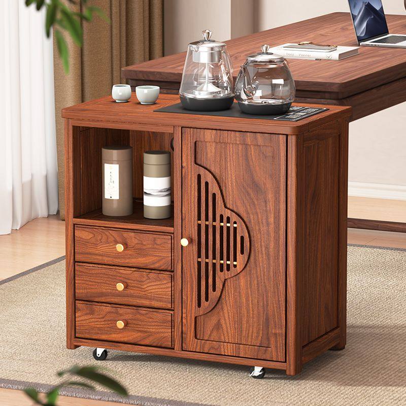 实木边几小推车可移动茶几沙发边桌窄边柜烧水煮茶一体茶水柜置物,商业/办公家具,办公茶水柜,淘宝优惠券,粉丝福利购,淘宝优惠卷