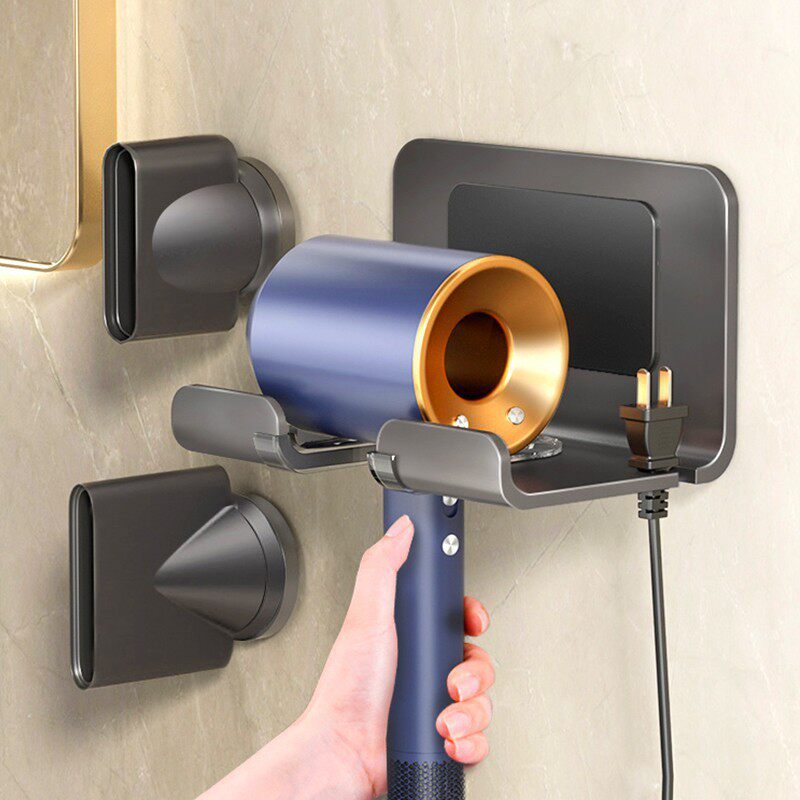 枪灰吹风机置物架戴森架子放置架免打孔卫生间收纳电风筒支架挂架