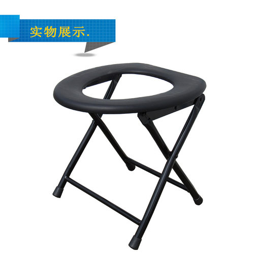 老人折叠坐便椅便携式通用专用不锈钢床头室内加高壁挂式座便器轮