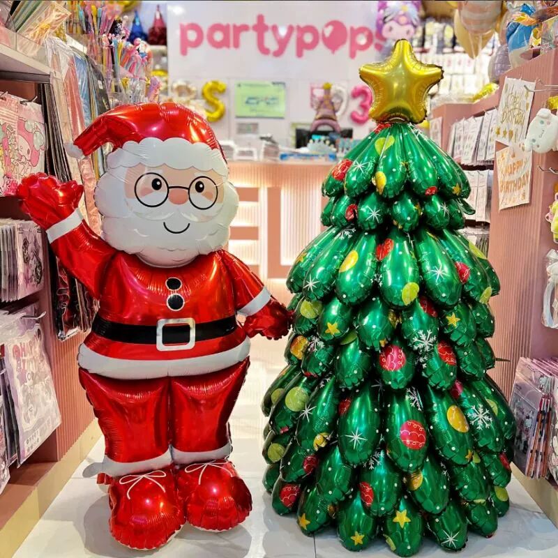 Merry Christmas Theme Santa Claus Large Christmas Tree Elk N