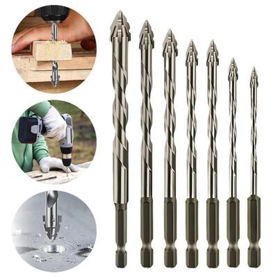 Count Sawtooth Eccentric Design Masonry Drill Bit Set