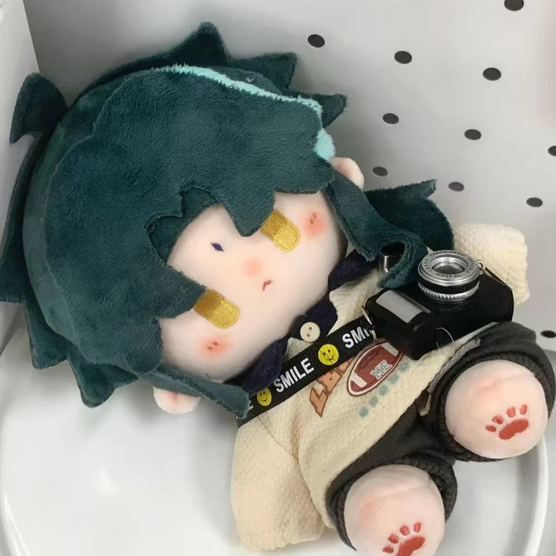 魈属性蜜瓜蛋挞20cm棉花娃娃q版玩偶可爱有骨裸娃