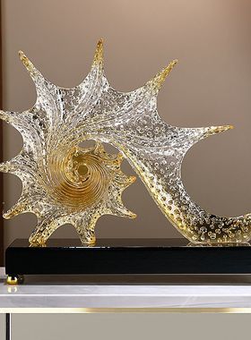 轻奢艺术海星装饰书房玄关客厅酒柜电视柜办公家居装饰高级感摆件