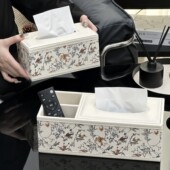 金卡佰抽纸盒客厅桌面高颜值纸巾盒茶几遥控器收纳盒餐巾纸抽盒子