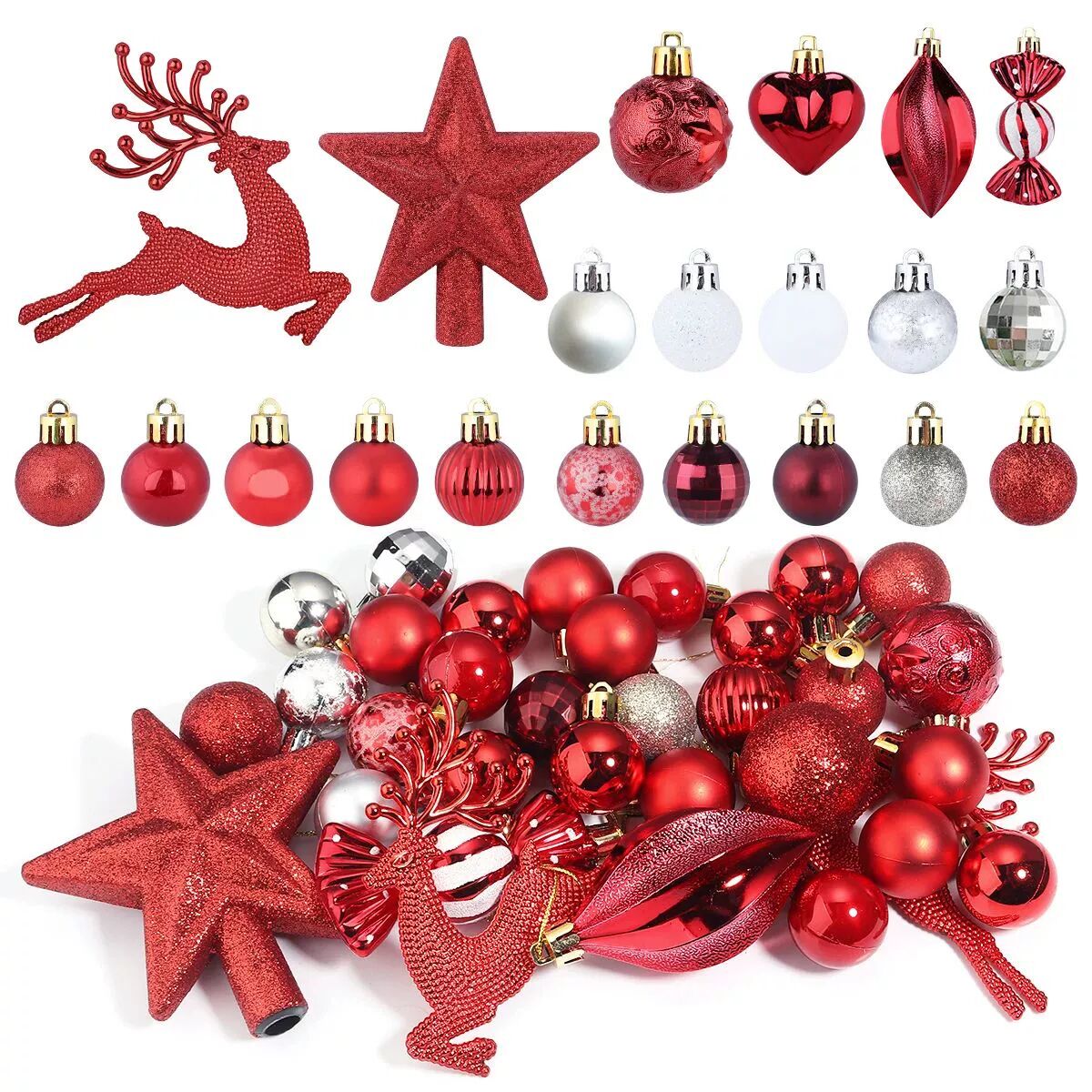 1 Box Plastic Christmas Decorations Gifts Box Christmas Tree
