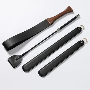 真皮鞭套装皮拍马鞭鞭子训狗教鞭皮鞭皮拍子软鞭子长戒尺定制刻字