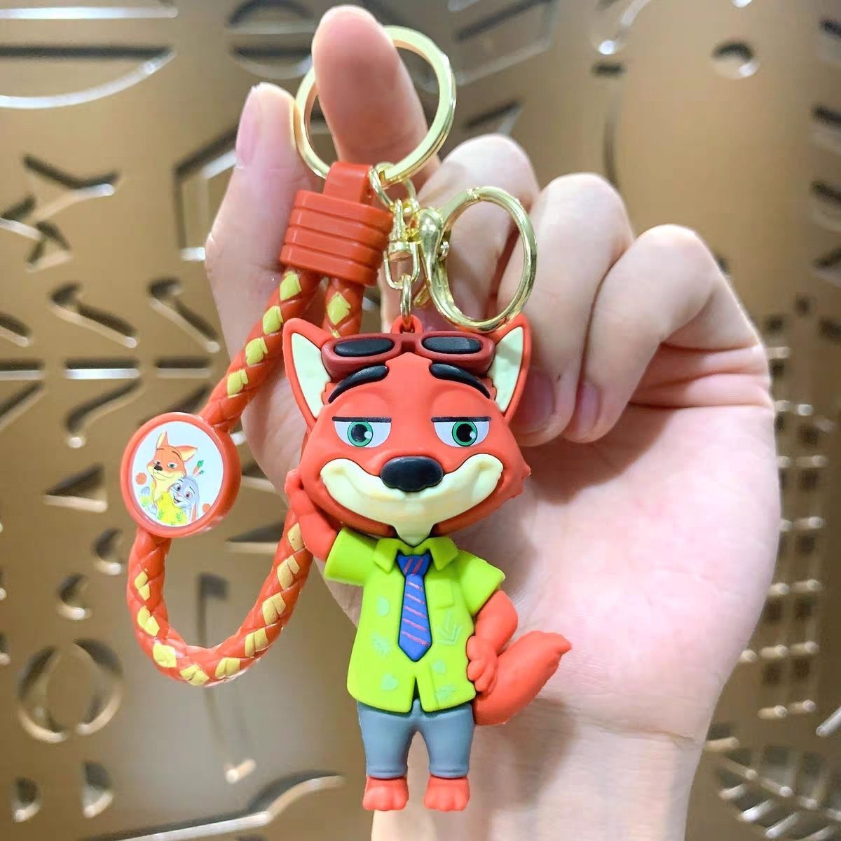 卡通疯狂动物情侣钥匙扣可爱玩偶挂件公仔汽车包包书包挂饰钥匙链