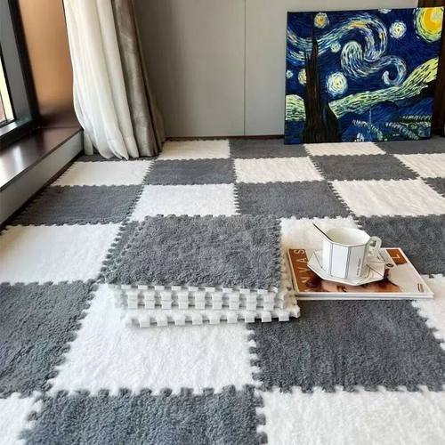 毛绒地毯卧室客厅加厚接地垫榻榻米床边毯阳台飘窗垫家用毛绒垫子