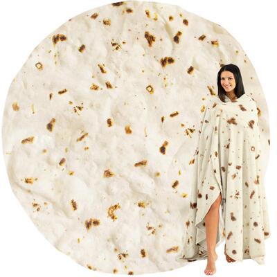 Tortilla Blanket Soft Cozy Throw Blanket Designed Like a