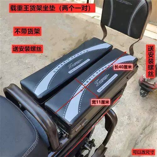 包邮电动车载重王后坐垫后货架翻板子大力神越野者路霸载重王坐垫