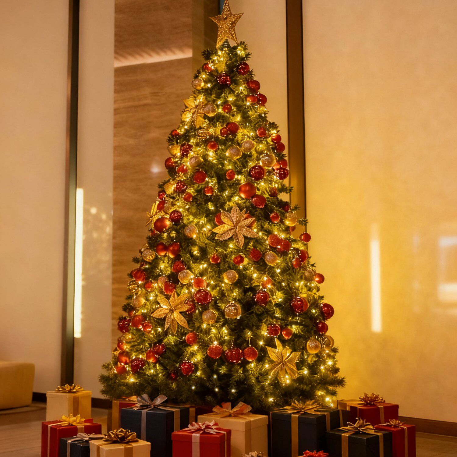 2025新款加密家用圣诞树套餐1.2m/1.5/1.8/2.1/3/5米商场圣诞装饰