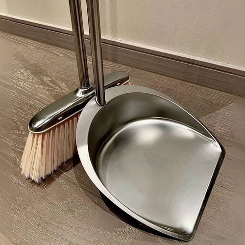 高端扫把簸箕套装新款学生宿舍塑料畚斗魔术头发家用高颜值扫帚大