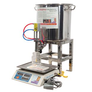 小型蜂蜜液体定量灌装机粥稀饭酸奶胶类蜡手全半自动粘稠黏分装机