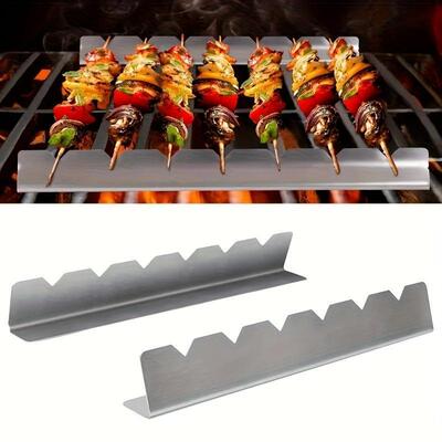 Stainless Steel Kebab Rack 2 Counts set Anti deformation