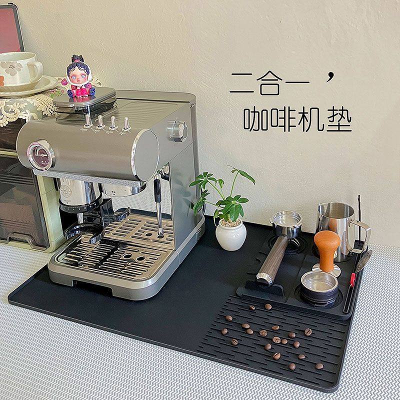 饮水机防水垫咖啡机台面硅胶垫子压粉布粉桌面锤收纳操作