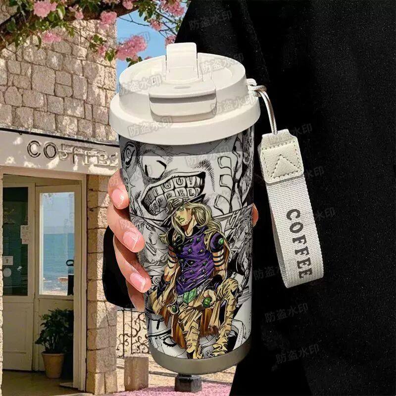 二次元卡通乔鲁诺便携保温杯儿童大容量316不锈钢吸管水杯咖啡杯,模玩/动漫/周边/娃圈三坑/桌游,动漫水杯/居家/百货,淘宝优惠券,粉丝福利购,淘宝优惠卷