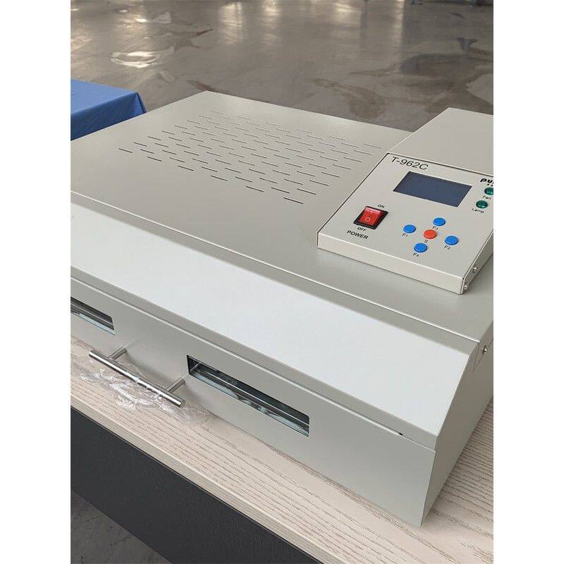 T-962C贴片小型抽屉款可视贴片普惠回流焊机铝基板多层PCB焊接炉