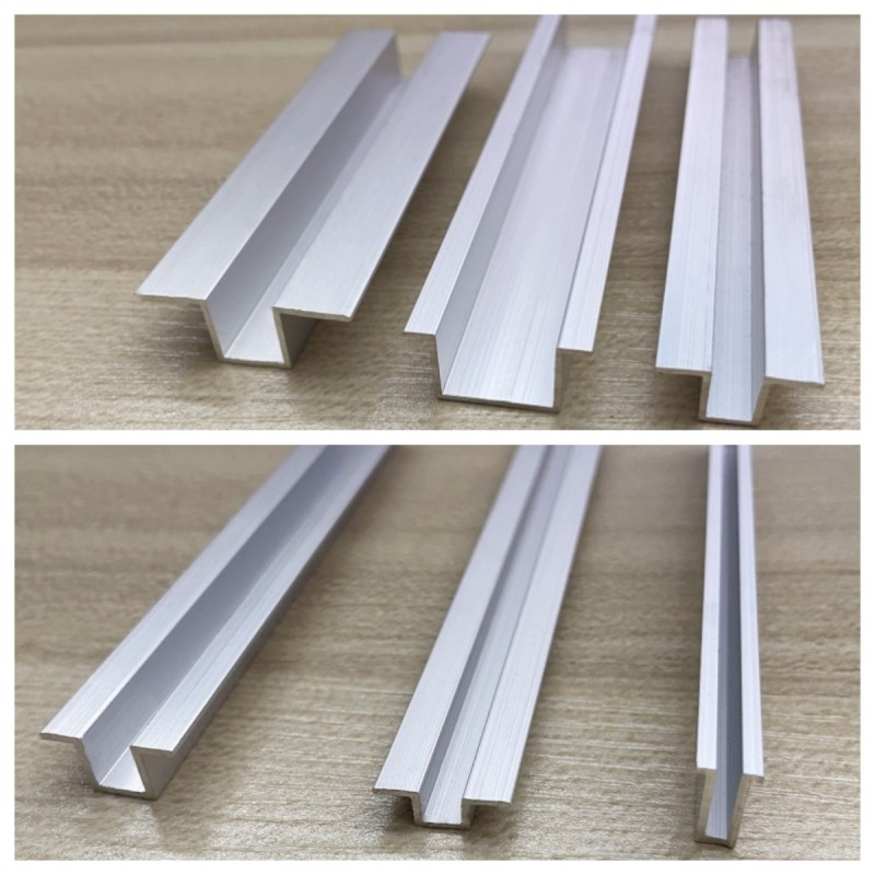 铝合金几字型U型翻边槽石膏吊顶货架导轨金属分隔条装饰凹槽卡条