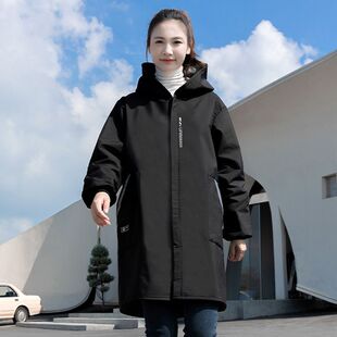 罩衫工作服加绒抗冻耐穿耐脏工作服外穿精品时尚防水保暖不粘毛