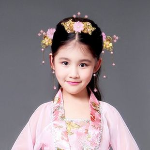 明制汉服女童头饰儿童古装头饰古典公主复古发簪古风簪子影楼表演