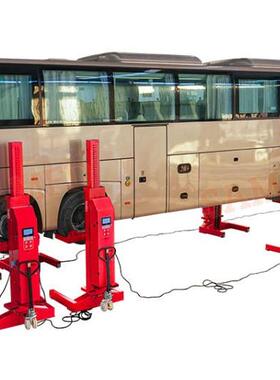 34T重型卡车单柱液压可移动多工位无线控制触摸屏汽车举升机